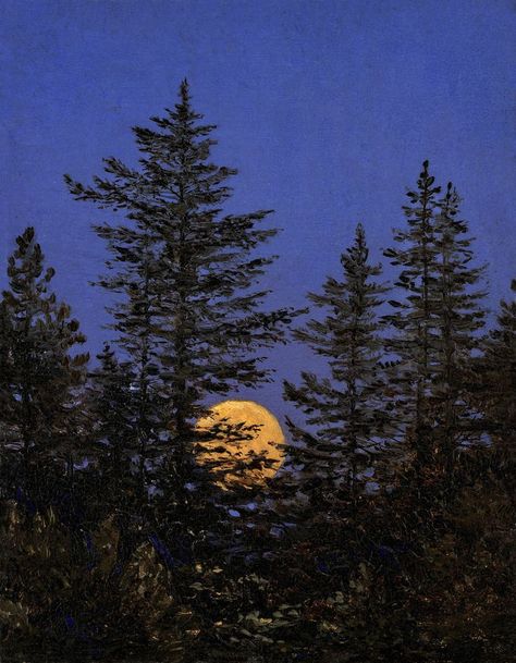 Pin on big art inspo Carl Gustav Carus, Old Mansion, Arte Peculiar, Moon Rising, Moon Rise, Big Art, Nature Aesthetic, Photography Inspo, Vincent Van Gogh