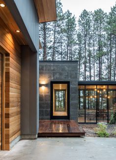 Scandinavian Exterior Design, Contemporary Landscape Design, Glass Railings, Modern Exterior Doors, Lake Houses Exterior, Modern Lake House, Shutters Exterior, Landscape Architecture Design, Black Stones