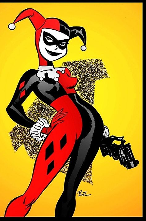 Harley Quinn Original, Harley Quinn Dc Comics, Harley Quinn Drawing, Gotham Girls, Harley Quinn Comic, Bruce Timm, Old Stuff, Harley Quinn Art, Doing Nothing