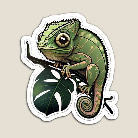 Get my art printed on awesome products. Support me at Redbubble #RBandME: https://www.redbubble.com/i/magnet/Cute-little-chameleon-by-Ansarph/141327942.TBCTK?asc=u Goku Super, Elegant Hairstyles, Top Artists, Colorful Prints, Sell Your Art, Magnets, Art Reference, Vibrant Colors, Art Inspiration