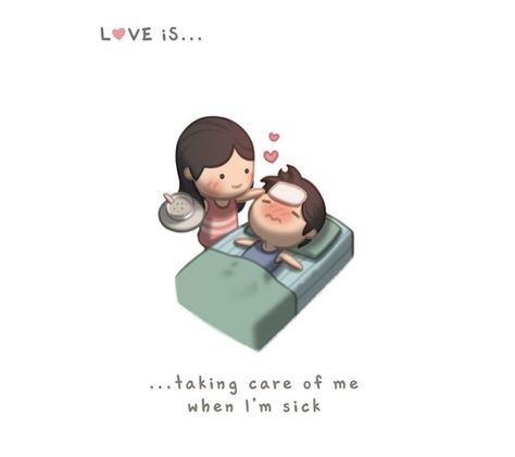 Taking care each other.... Hj Story, Isaiah 1, Love Is Cartoon, Tender Love, Free Ringtones, Im Sick, Love And Care, Cute Love Stories, Cute Cartoon Pictures