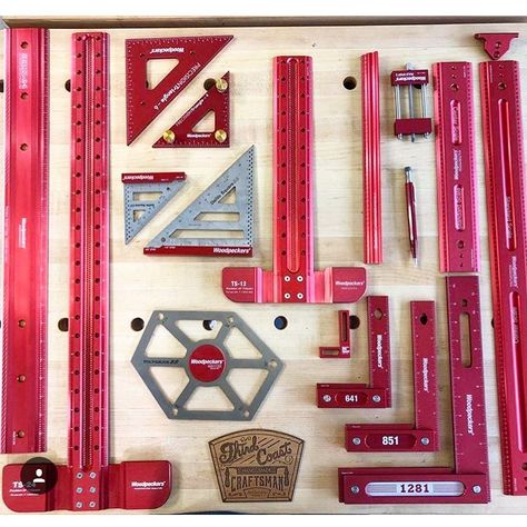 Wood Jig, Tool Board, Diy Instagram, Woodworking Shop Layout, Woodpeckers, Kitchen Concepts, Woodworking Hand Tools, Shop Layout, Tool Sheds