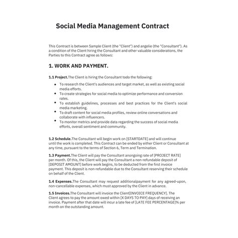 #Social_Media_Contract_Template #Social_Media_Freelance_Pricing #Social_Media_Manager_Contract_Template #Social_Media_Marketing_Contract Social Media Contract Template, Social Media Marketing Contract, Social Media Manager Contract Template, Social Media Client Questionnaire, Influencer Contract Template, Social Media Management Contract, Social Media Packages Pricing, Social Media Contract, Social Media Manager Contract