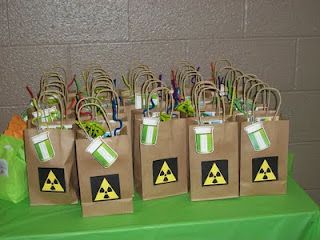 Radioactive Party, Mad Scientist Birthday Party, Medical Themed Parties, Science Birthday Party Ideas, Scientist Birthday Party, Mad Scientist Birthday, Mad Science Party, Scientist Birthday, Mad Scientist Party