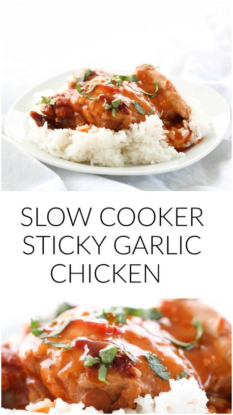 6 Sisters, Garlic Chicken Recipe, Fall Meals, Monthly Menu, School Meals, Sticky Chicken, Garlic Chicken Recipes, Recipes Beef, Crockpot Cooking