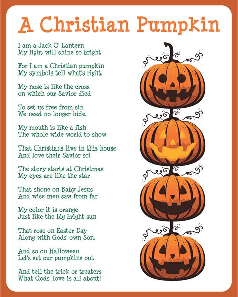 Christian Pumpkin Poem Printable Halloween Scripture Printable, Christian’s Are Like Pumpkins, Christian Jack O Lantern Poem, Christian Carved Pumpkins Ideas, Halloween As A Christian, Christian Pumpkin Poem, Sunday School Halloween Ideas, Christian Pumpkin Ideas, Christian Ideas For Halloween