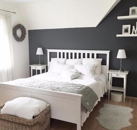 Hemnes Bed, Ikea Bedroom, Decor Ikea, Ikea Hemnes, White Bed, Baby Bedroom, Baby Furniture, Bedroom Furniture Sets, White Bedroom