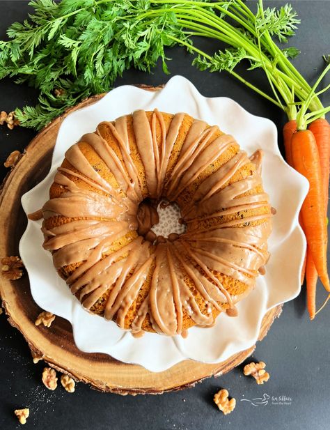 Bourbon Bundt Cake, Carrot Coffee Cake, Bourbon Pecans, Brown Butter Glaze, Spring Time Desserts, Butter Glaze, Sweet Potato Cinnamon, Maple Bourbon, Sweet Potato Cake