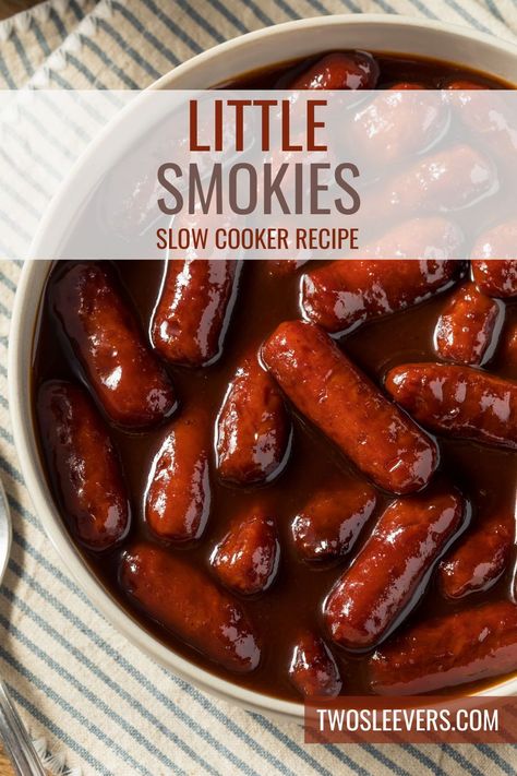 If you're a fan of easy and delicious appetizers that are perfect for parties, gatherings, or even a cozy night in, you're in for a treat! Learn how to make Crock Pot Little Smokies with Sauce, a crowd-pleasing dish that combines the savory goodness of little smokies sausages with a mouthwatering sauce. Lil Smokies Crock Pot, Crock Pot Little Smokies, Bbq Little Smokies, Crockpot Little Smokies, Amazing Slow Cooker Recipes, Little Smokies, Lil Smokies, Homemade Appetizer, Delicious Appetizers