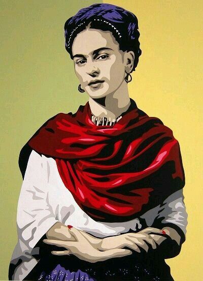 Frida Kahlo Drawing, Freida Kahlo, Frida Kahlo Paintings, Frida Kahlo Portraits, Kahlo Paintings, Frida Kahlo Style, Frida And Diego, Face Stencils, Bob Ross Paintings