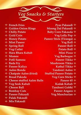 Veg Snacks & Starters Menu. Because we know that the way to your heart is through your stomach -Shaam-e-Awadh  ‪#‎outdoorcatering‬ ‪#‎indoorcateringforbirthdays‬ ‪#‎CaterersinLucknow‬ ‪#‎BestWeddingPlannerInLucknow‬ ‪#‎BestMughlaiCaterers‬ http://shaameawadh.com/Service-Indoor-Outdoor-Catering-Lucknow.html#services Starters Menu, Outdoor Catering, College Event, Veg Snacks, Vegetarian Menu, Starters Recipes, Party Menu, Menu Cards, Wedding Food