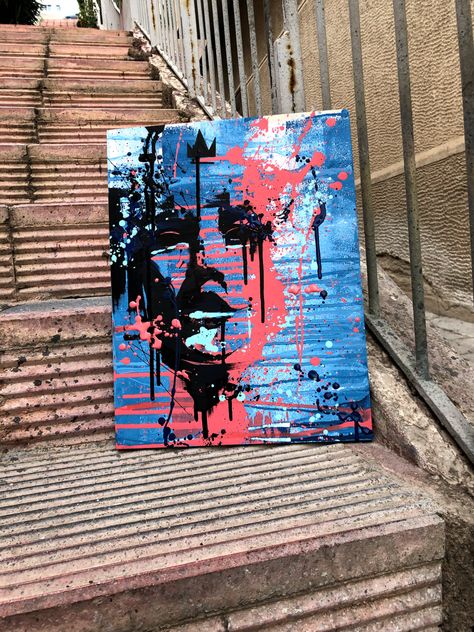 Abstract Graffiti Painting, Music Exhibition, Overlapping Art, Graffiti Portrait, Urban Style Art, Graffiti Canvas Art, Graffiti Canvas, Portrait Artwork, Modern Graphic Art