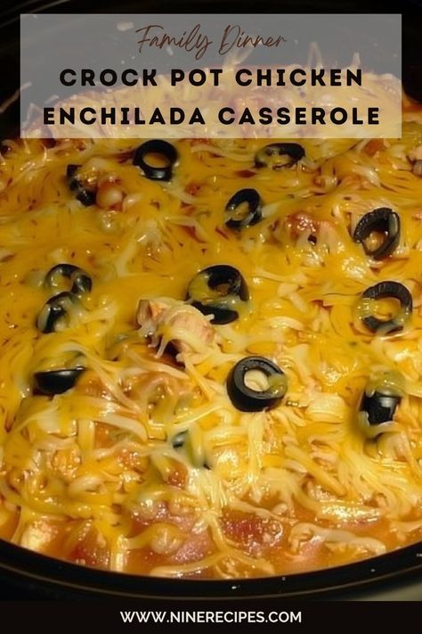 Crock Pot Chicken Enchilada Casserole, Chicken Enchilada Crockpot Recipes, Crock Pot Chicken Enchiladas, Slow Cooker Chicken Enchiladas, Enchiladas Crockpot, Easy Enchilada Casserole, Crockpot Chicken Enchiladas, Cuban Spanish, Chicken Enchilada Casserole Recipe