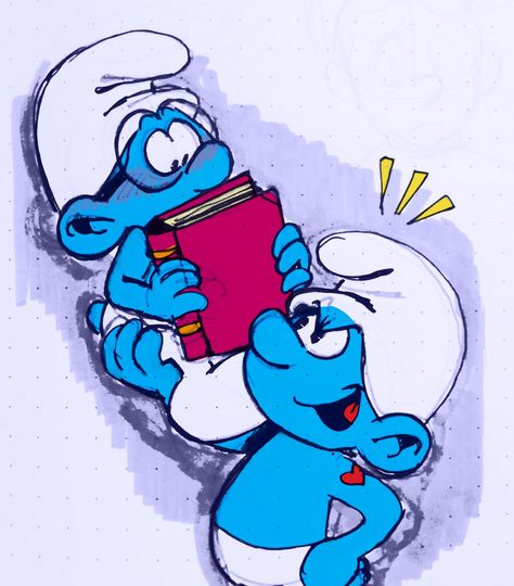 The Smurfs Fanart, Smurf Fan Art, Gutsy Smurf, Smurfs Fanart, Hefty Smurf, The Smurfs Cartoon, Smurfs Comics, Vexy Smurf, The Smurfs