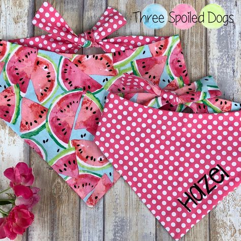 Bomb Pops, Dogs Products, Watermelon Dog, Flannel Dog Bandana, Monogram Bow, Puppy Bandana, Spoiled Dogs, Dog Harnesses, Gotcha Day