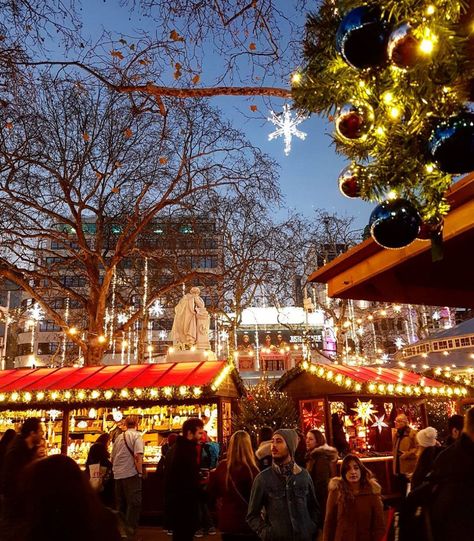 Christmas in Leicester Square Christmas Market Aesthetic, London Christmas Market, Markets In London, Market Aesthetic, Christmas Light Show, Christmas Shopping List, Retirement Travel, Best Christmas Lights, The Spirit Of Christmas