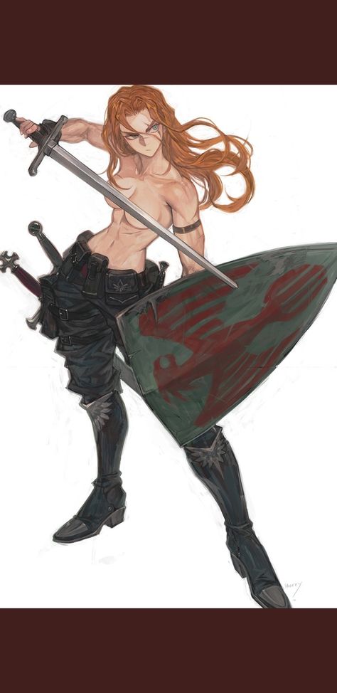 Freelance Artist, Female Character Design, Dnd Characters, A Drawing, Fantasy Character Design, Swords, Character Design Inspiration, Character Concept, Anime Character Design