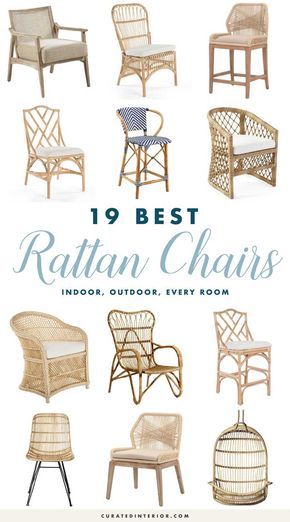 Best Rattan Chairs – 19 Rattan Chairs we love for indoor and outdoor use. Here are the most popular rattan chairs for every room in your home! Rattan dining chairs, rattan accent chairs, rattan outdoor chairs and more! #rattan #chairs Diy Outdoor Chairs, Chinese Items, Dining Chairs Diy, Used Outdoor Furniture, Chair Drawing, Reupholster Chair, Rattan Chairs, Rattan Outdoor, Cane Furniture