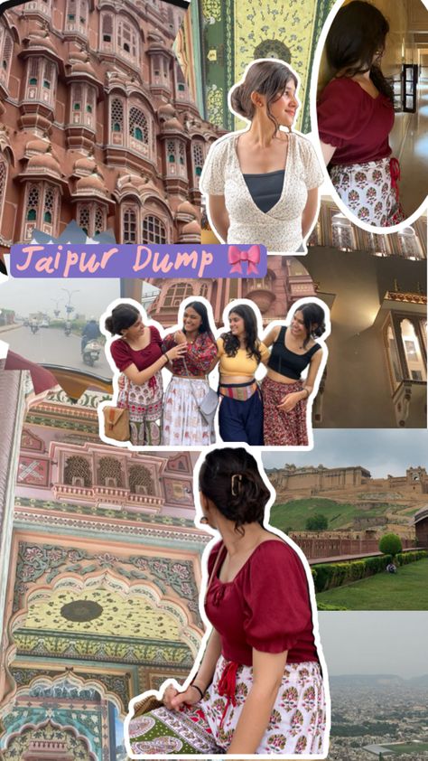 Jaipur is all about visiting palaces and trying some good food outlets and clicking like 1000 pictures and having fun Jaipur Outfits, Jaipur Aesthetic, Jaipur Travel, Bangs With Medium Hair, Udaipur, Travel Stories, Insta Story, Aesthetic Outfits, Jaipur