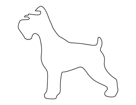 Schnauzer pattern. Use the printable outline for crafts, creating stencils, scrapbooking, and more. Free PDF template to download and print at http://patternuniverse.com/download/schnauzer-pattern/ Schnauzer Drawing Easy, Dog Template Printable Free Pattern, Mini Schnauzer Tattoo, Schnauzer Tattoo, Schnauzer Outline, Schnauzer Line Drawing, Schnauzer Embroidery Pattern, Schnauzer Embroidery, Schnauzer Clip Art