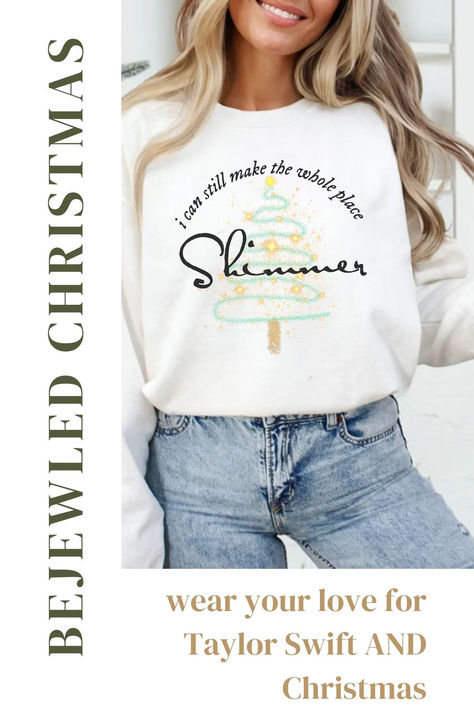 swiftie christmas bejeweled christmas tree sweatshirt taylor swift christmas sweatshirt Taylor Swift Christmas Sweater, Jumper Ideas, Taylor Swift Christmas, Xmas Jumpers, Taylor Swift Tour Outfits, Swift Tour, Tour Outfits, Christmas Graphic, Christmas Jumper