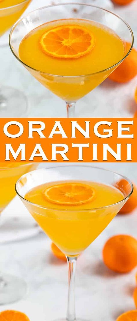 Orange Drop Martini, Cocktails With Fresh Orange Juice, Whiskey Martini Recipes, Orange Liquor Drinks Cocktails, Drinks With Triple Sec Recipes Cocktails, Orange Martini Recipe, Orange Martini, Vodka Gimlet, Most Pinned Recipes