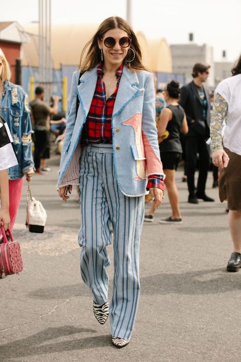 Mismatch Day, Matchy Outfit, Hope Fashion, New York Fashion Week Street Style, The Best Street Style, Style Looks, Best Street Style, Spring Street Style, Street Look