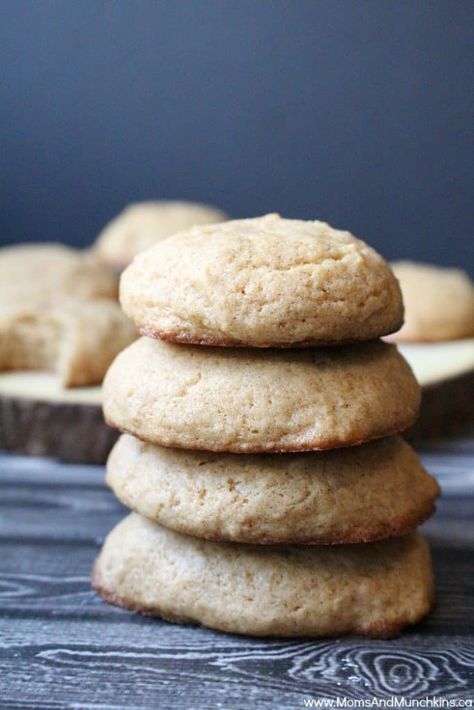 Applesauce Cookies Applesauce Cookies Recipes, Toddler Cookies, Applesauce Cookies, Soft Cookies, Apple Sauce Recipes, Cookies Soft, Cookie Spread, Apple Sauce, Baby Cookies