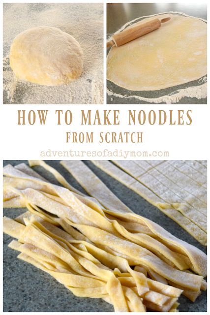 Easy Homemade Noodles, Homemade Pasta Noodles, Noodles From Scratch, Making Noodles, How To Make Noodles, Make Noodles, Noodle Recipes Homemade, Homemade Egg Noodles, Homemade Pasta Recipe