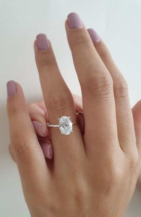 Silver Band Engagement Rings, Simple Engagement Rings Oval, Wedding Ring Plain Band, Plain Engagement Rings, Engagement Ring With Wedding Band, Ring With Wedding Band, Engagement Ring Plain Band, Classy Engagement Ring, Wedding Band Silver