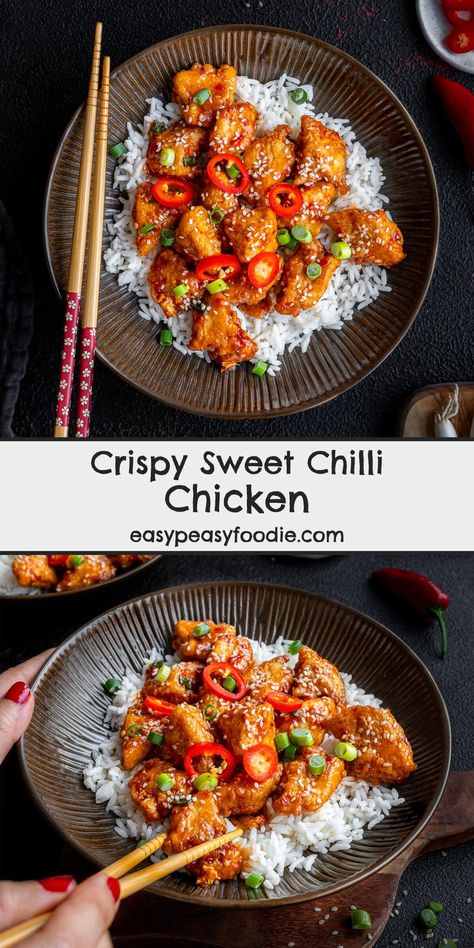 Crispy Chilli Chicken, Special Fried Rice, Sweet Chilli Chicken, Chicken Chunks, Chilli Chicken, Sweet Chilli Sauce, Midweek Meals, Winner Winner Chicken Dinner, Vegetable Puree