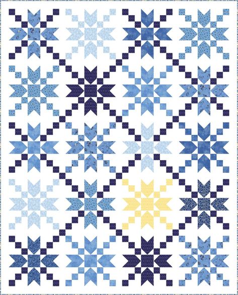 Hunters Star Quilt, Sky Quilt, How To Quilt, Pie In The Sky, Basic Quilt, Quilt Block Patterns Free, Quilt Square Patterns, Star Dust, Quilt Square