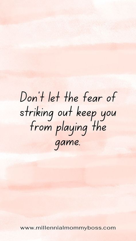 Who says you can't play the game? Don't let the fear of striking out keep you from playing the game. Play hard, play smart and always play with a purpose. Mom Influencer, Millennial Mom, Family Finance, Game Play, Play Hard, The Fear, Say You, Houston Tx, Don't Let