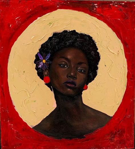 Untitled Size:30x34inches Medium: oil on canvas . . . . . . . #art #paintings #contemporaryart #femaleartist #artgallerynyc… | Instagram Royalty Portraits, Contemporary African Art, Service Industry, Afrocentric Art, Black Art Painting, Illustration Vintage, Arte Inspo, Afro Art, African American Art