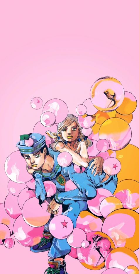 Jojolion Wallpaper, Jojo Parts, Black Cartoon Characters, Adventure Art, Jojo's Bizarre Adventure Anime, Jojo Anime, Jojo Memes, Black Cartoon, Jojo Bizzare Adventure