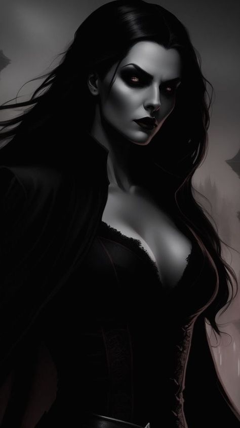 Gangrel Vampire, New Love Pic, Dark Gothic Art, Vampire Girls, Photo Logo Design, Black Goddess, Vampire Art, Goth Beauty, Goth Art