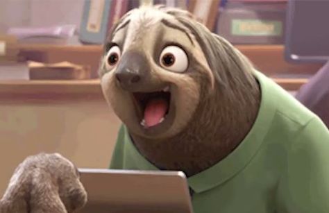 Flash gets the joke in Zootopia. Smile, laugh, Priscilla, funny, sloth Flash Zootopia, Zootopia Sloth, Zootopia Characters, Face Swap, Zootopia, Funny Cartoon, Cute Gif, 귀여운 동물, Animated Gifs