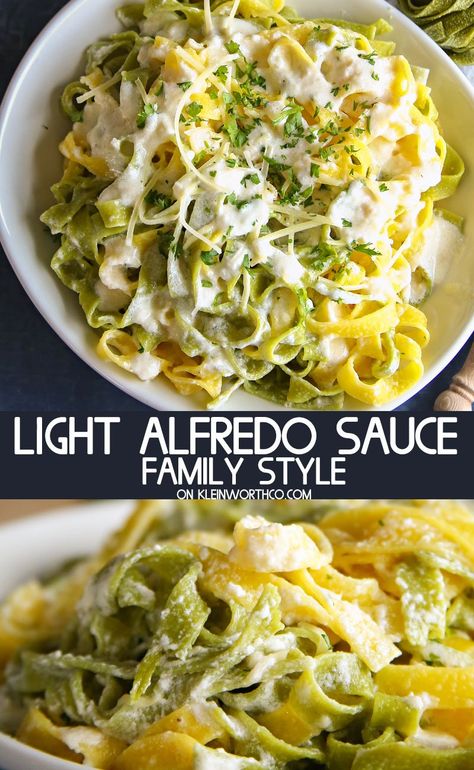 Light Alfredo Sauce Recipe is an easy to make homemade alfredo recipe that has all the great flavor of alfredo & a little less guilt. Light Alfredo Sauce Recipe, Light Alfredo Sauce, Alfredo Sauce Recipe Without Heavy Cream, Alfredo Sauce Recipe Easy, Alfredo Sauce Recipe Homemade, Homemade Alfredo, Alfredo Sauce Recipe, Homemade Alfredo Sauce, Alfredo Recipe