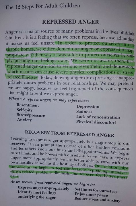 Verdrängte(r) Zorn / Wut Repressed Anger, Repressed Emotions, Dysfunctional Families, Children Of Alcoholics, Inner Child Healing, Dysfunctional Family, 12 Step, Anger Management, Mental And Emotional Health