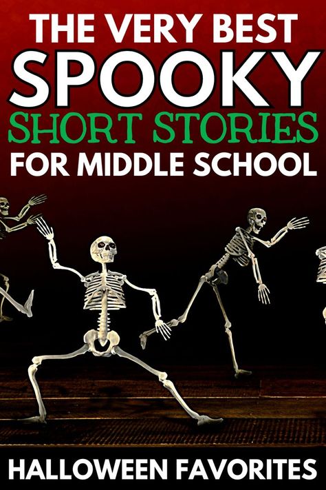 Spooky Short Stories, Short Stories For Middle School, Halloween Short Stories, Activities Middle School, Elements Of Literature, Halloween Lesson, Teaching 6th Grade, Halloween Reading, 6th Grade Reading