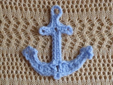 Crochet Spot » Blog Archive » Crochet Pattern: Anchor Appliqué - Crochet Patterns, Tutorials and News Crochet Anchor Applique, Blanket Outfit, Crochet Anchor, Appliqué Crochet, Nautical Crochet, Crochet Appliqué, Bookmark Pattern, Crochet Appliques, Crochet Embellishments