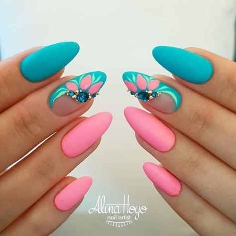 Beautiful Manicure, Nagel Design, Long Nail Art, Magic Nails, Valentine Nails, Nail Swag, Spring Nail Art, Pink Nail, Hot Nails