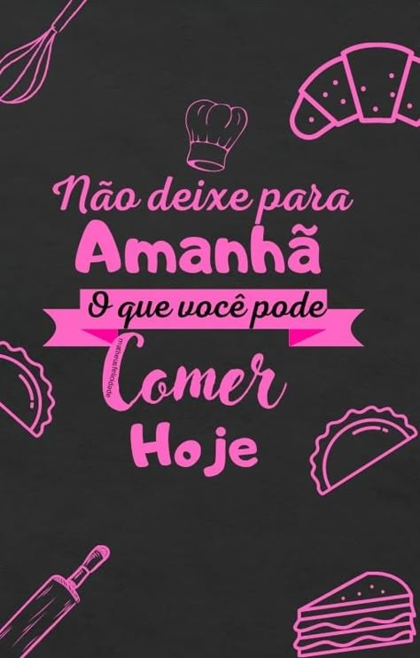 Não deixe para amanhã o que você pode comer hoje. Mini Donuts, Cake Donuts, Donuts, Digital Marketing, Neon Signs, Marketing, ? Logo, Instagram, Logos