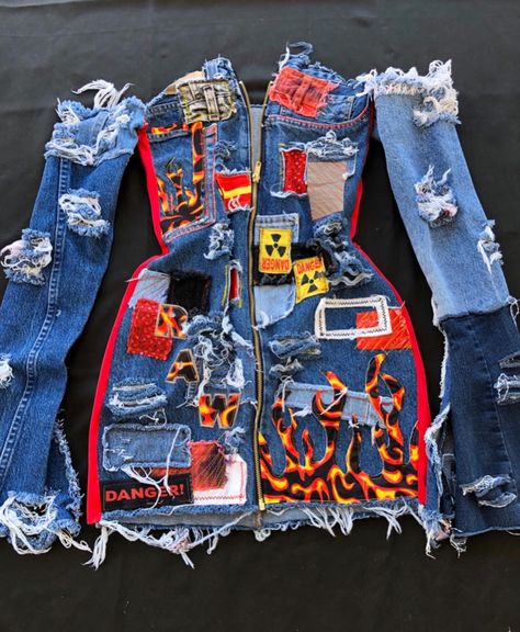 Denim Diy Clothes, Diy Jeans, Mode Hippie, Cute Birthday Outfits, Diy Clothes Design, Diy Fashion Clothing, Denim Diy, Festival Looks, Cute Swag Outfits