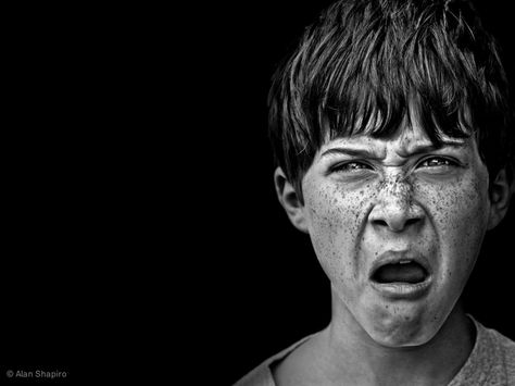 Black Bars, Monochrome Kids, Disgusted Face, Expressions Photography, Emotional Photography, Face Reference, Face Expressions, Body Poses, Human Face