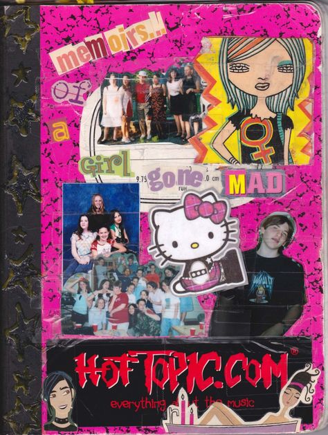 mallgothphase:  “ Journal, Spring/Summer 2003.  ” 2003 Aesthetic, Rawr Xd, Scene Emo, Emo Scene, Indie Kids, Scrapbook Journal, Art Journal Inspiration, New Wall, Early 2000s