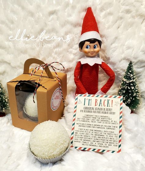 Elf On The Shelf Ideas Hot Cocoa Bomb, Elf Notes, Bean Cakes, Elf Activities, Awesome Elf On The Shelf Ideas, Chocolate Bomb, Mrs Claus, Christmas Chocolate, Sweet Chocolate