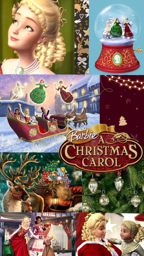 Barbie in a Christmas Carol ❤️💚🌲☃️❄️ #barbie #barbiemovie #barbiechristmascarol Christmas Barbie Aesthetic, Christmas Barbie Wallpaper, Barbie Christmas Movie, Barbie Christmas Aesthetic, Barbie Christmas Wallpaper, A Christmas Carol Aesthetic, Barbie Christmas Carol, Barbie In A Christmas Carol, Nails Moodboard