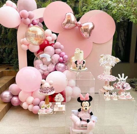 Boho Minnie Mouse Party, Baby Cha, Minnie Mouse Birthday Theme, Minnie Mouse Decorations, Minnie Mouse Balloons, Twodles Birthday, Minnie Mouse Birthday Party Decorations, Minnie Mouse Birthday Decorations, 2nd Birthday Party For Girl