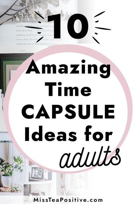 How to create a time capsule? As much as you like making memories with loved ones, it is important to preserve them. So, here are 10 aesthetic time capsule ideas for adults. This list includes cute DIY ideas for the art and crafts lover, seasonal ideas like birthday and weddings, tangible ideas to put in a box and how to make a family time capsule to preserve memories and family keepsakes for years to come. Make A Time Capsule, Family Time Capsule, Time Capsule Ideas, Cute Diy Ideas, Bucket List Ideas For Women, Focus At Work, Things To Do At Home, Life Changing Books, Art And Crafts